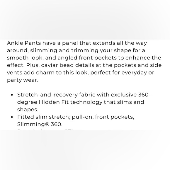 CHICO’s Red Capri Pant_Brigitte Beaded Ankle Pants_size 12R/2R_New - Picture 14 of 14